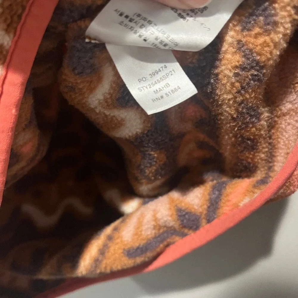 Patagonia Synchilla Snap-T Fleece Aztec Mangrove Henna‎ Brown Women's XXS Retro